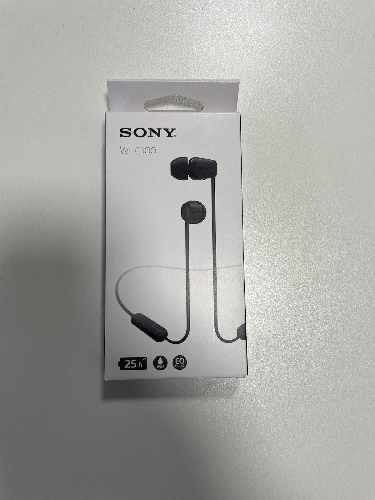 Sony WI-C100 Wireless in-Ear Bluetooth Headphones with Built-in Microphone,Black