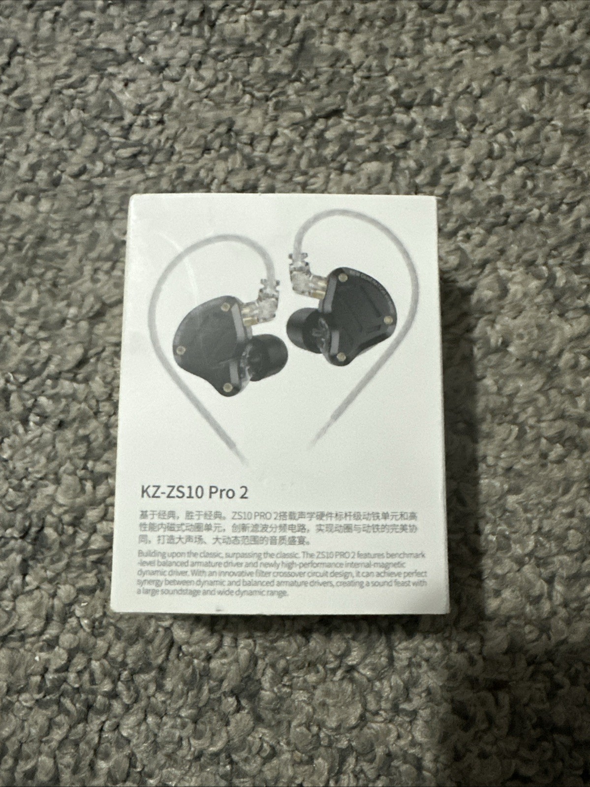 KZ ZS10 PRO in Ear Monitor Headphones Wired Earbuds, W/ Mic, 3.5mm Jack