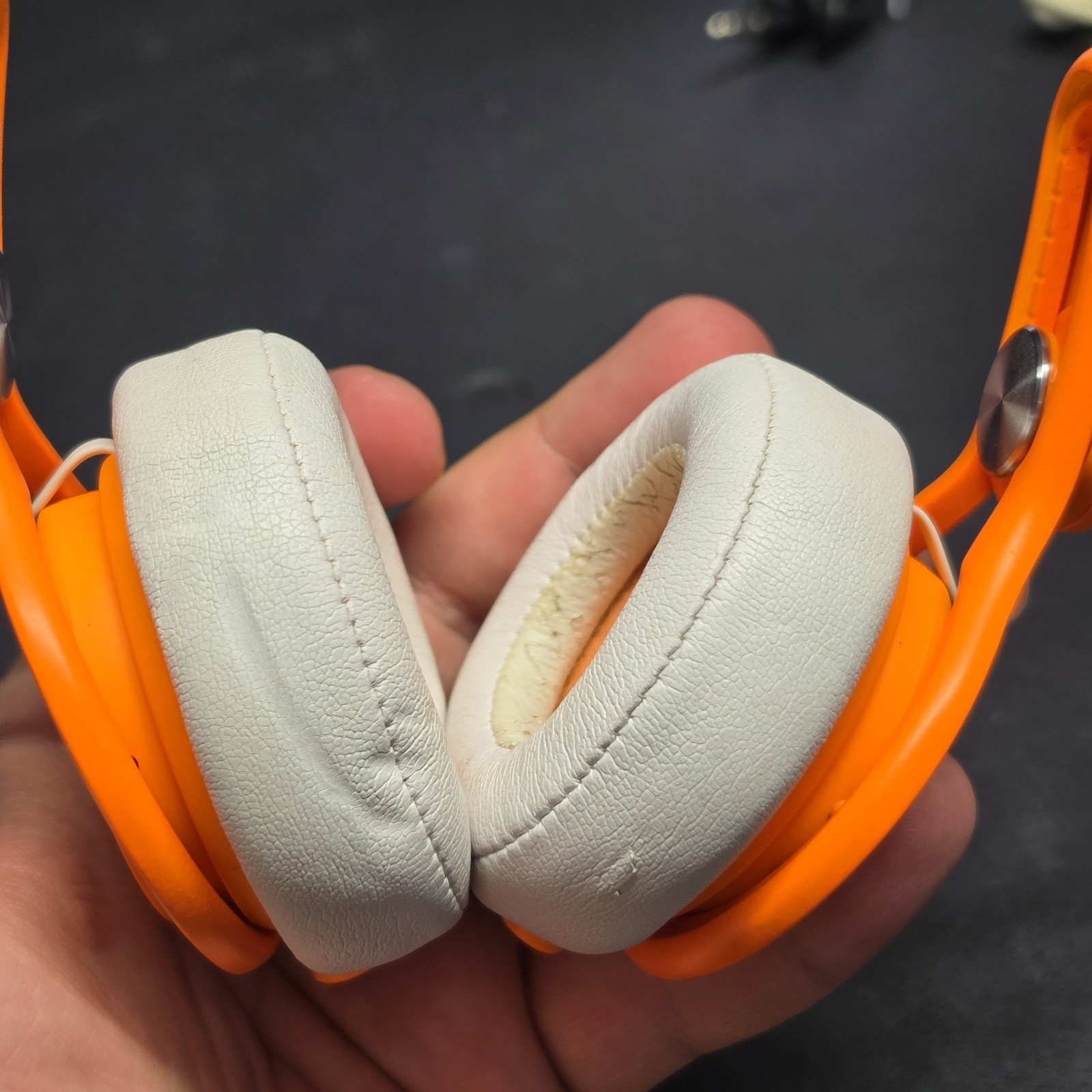 Beats Mixr Wired On-Ear DJ Headphones Neon Orange David Guetta Edition