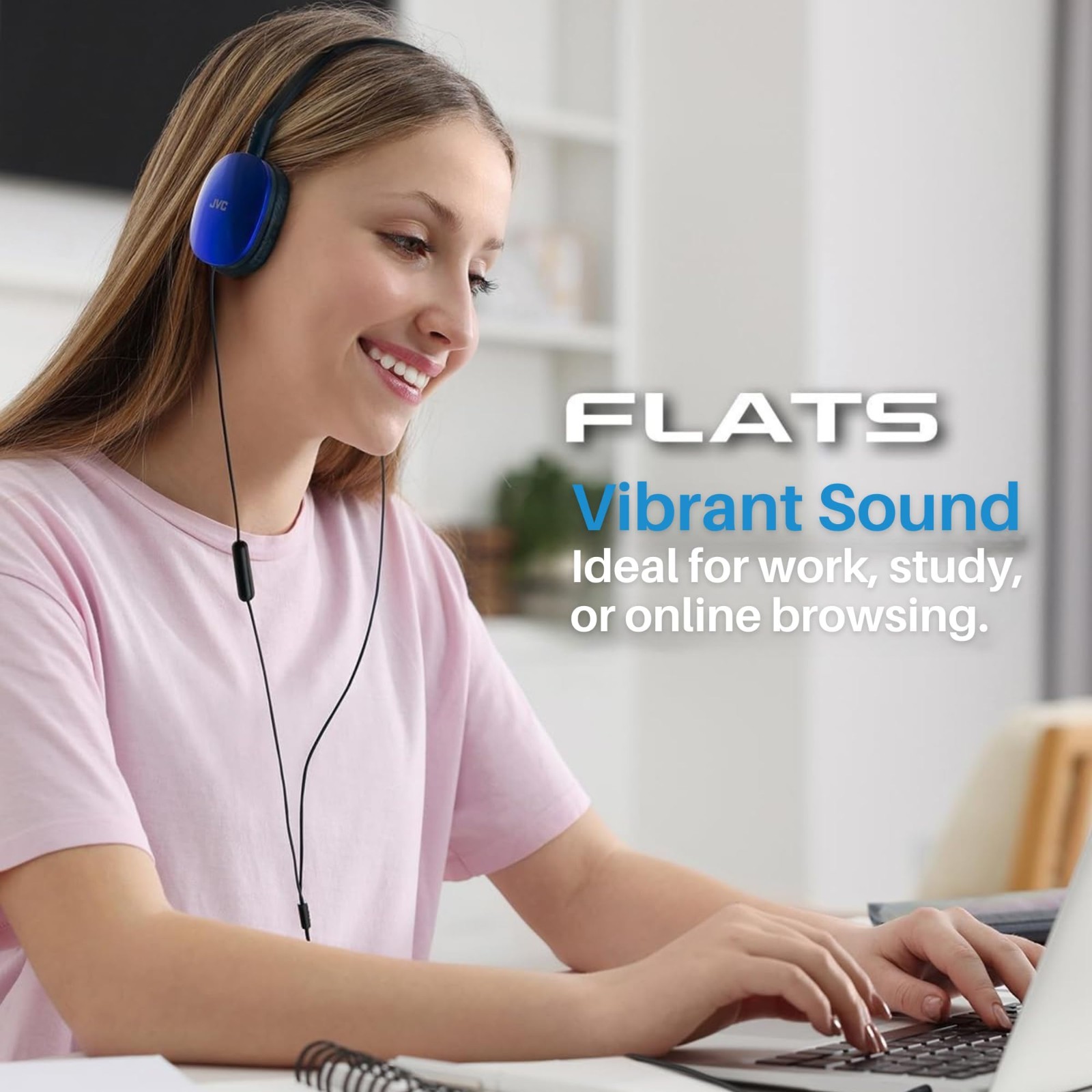 Wired On-Ear Headphones – Foldable Design, 30mm Driver, Soft Ear Pads, Lightweig