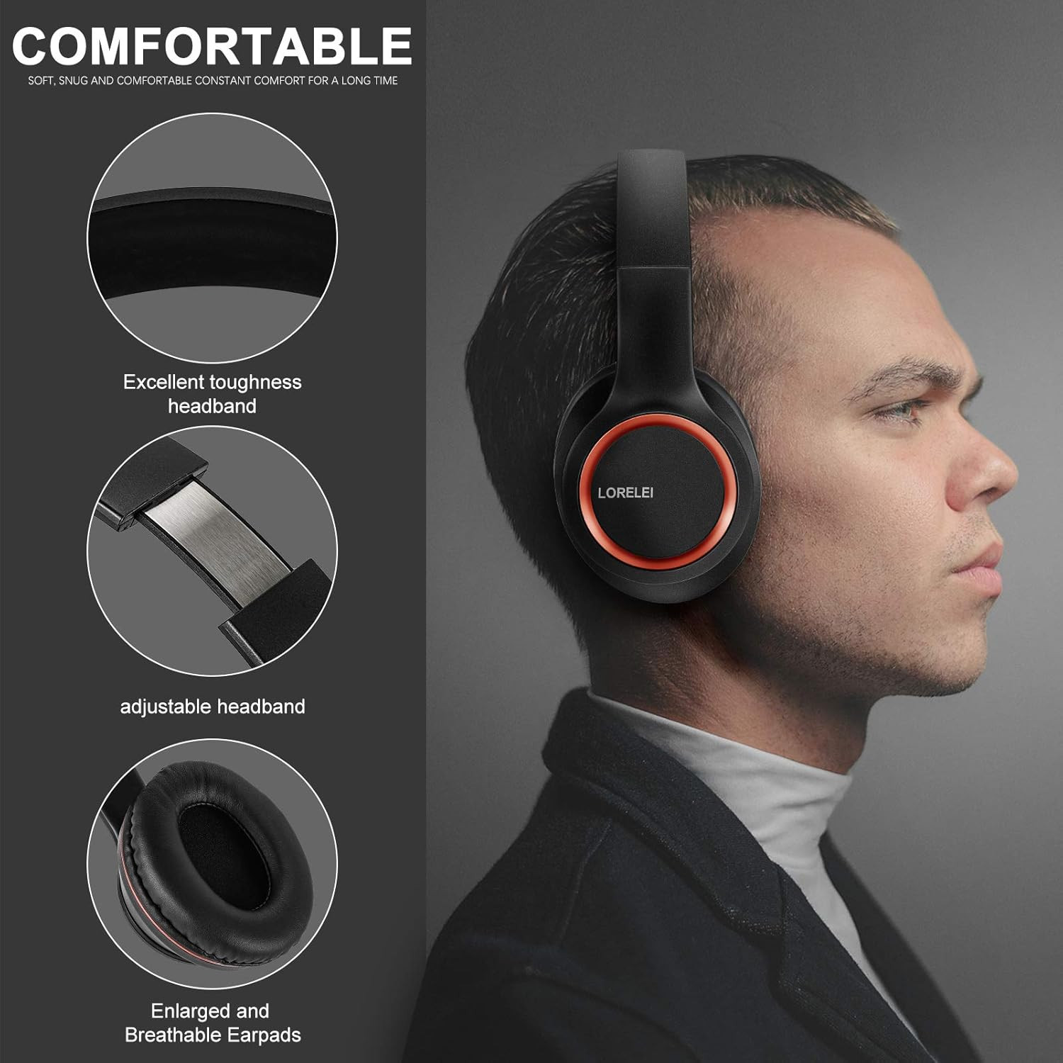 Audifonos con cable y microfono x8 plegables ligeros con conector 35mm