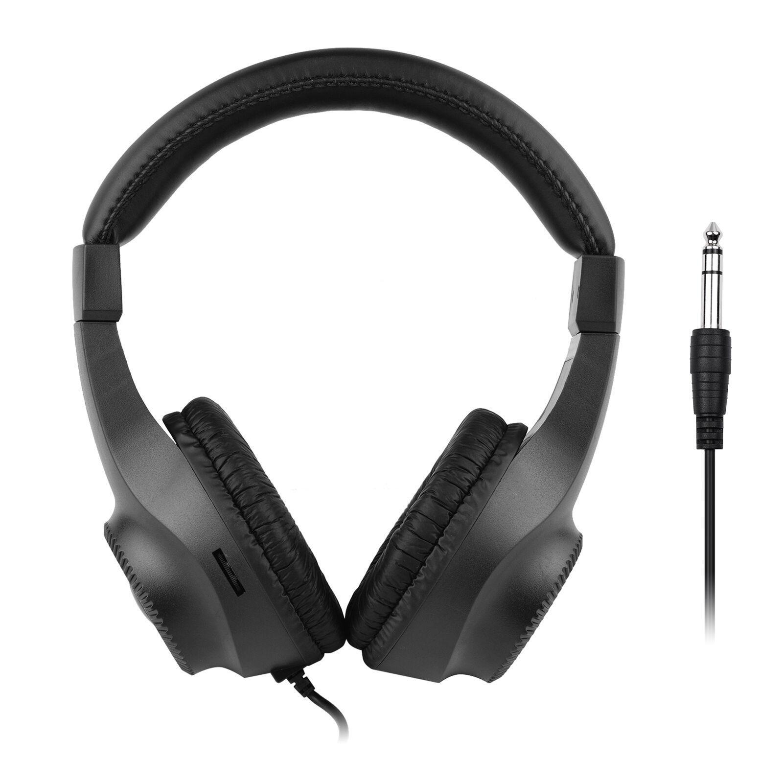 Wired Monitor Headphone Over Ear Headset for Guitar Amplifier Electric Piano