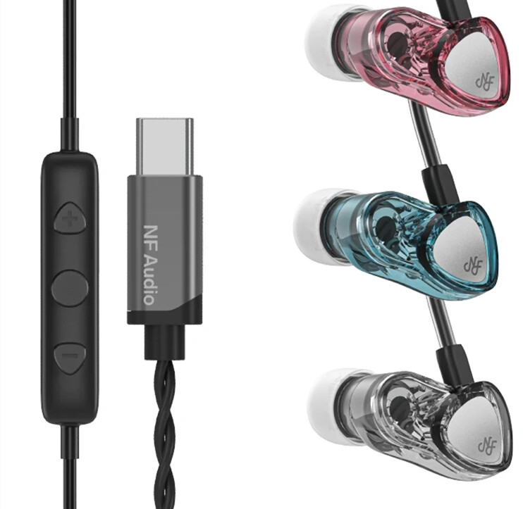 NF Audio RA05 In-ear IEMs HIFI Earphones MCL-6C Driver DSp Software Tuning Stere