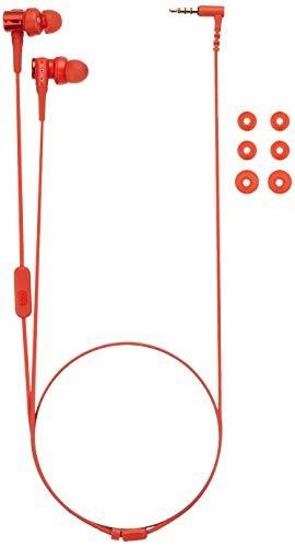 Sony MDR-XB55AP R Extra Bass In-Ear Headphones with Remote & Mic Red New