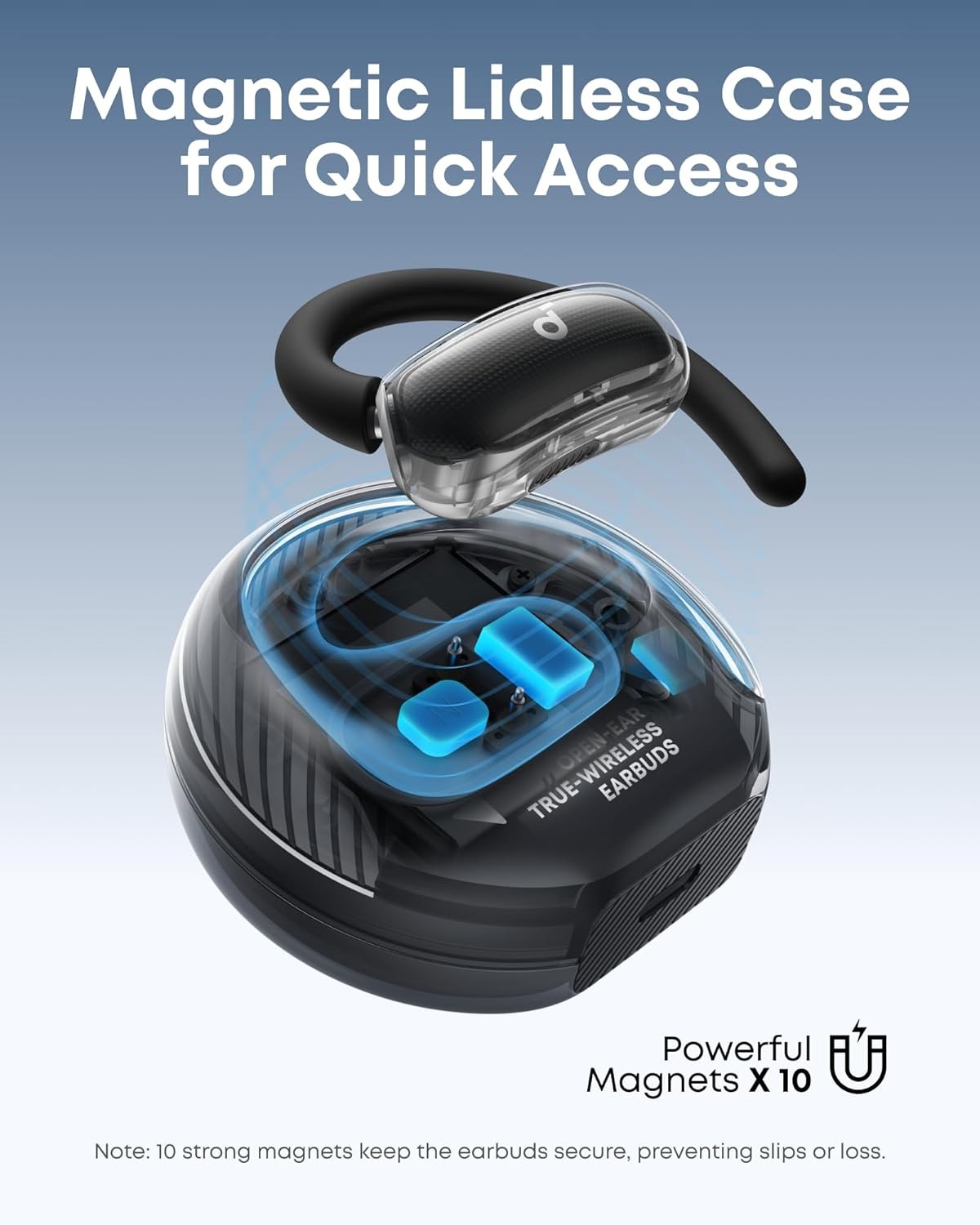 Soundcore V40i, Open-Ear Headphones, 4 Adjustable Positions for Every Ear size