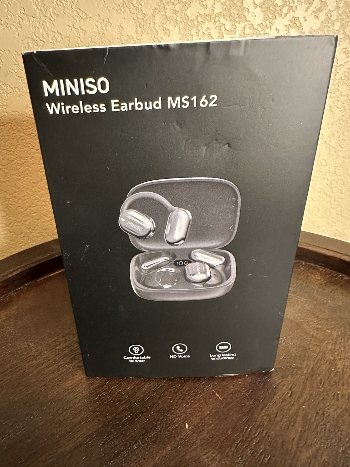 MINISO Wireless Bluetooth Earbud MS162 Black HD Voice Long Endurance Comfort