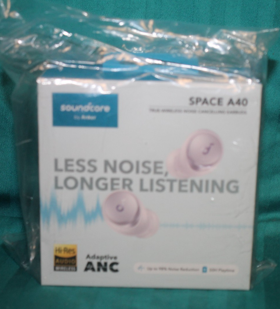 Soundcore by Anker Space A40 Noise Cancelling Bluetooth Earbuds PURPLE – NEW