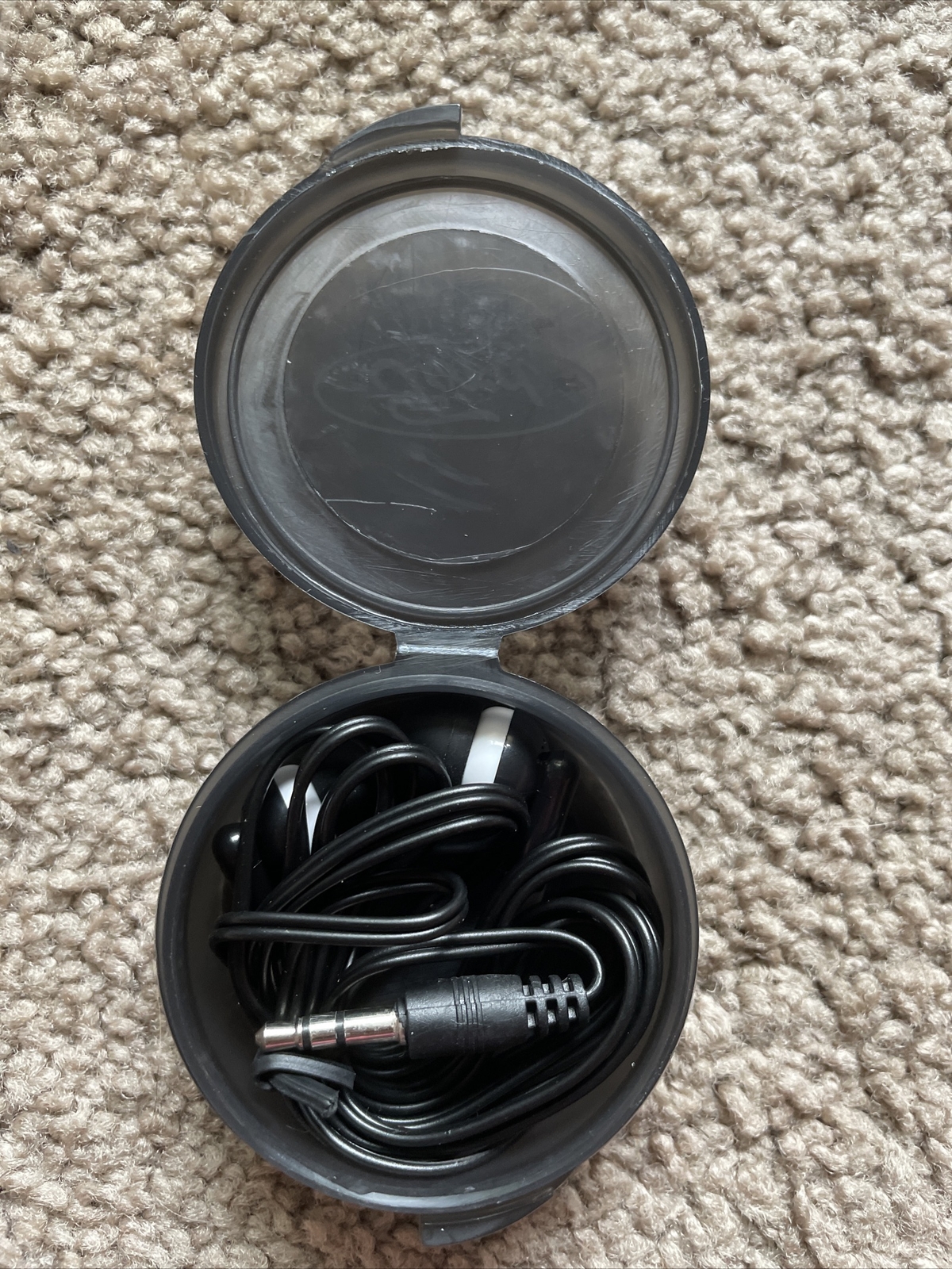 Earphones w/container & Ford logo – New!