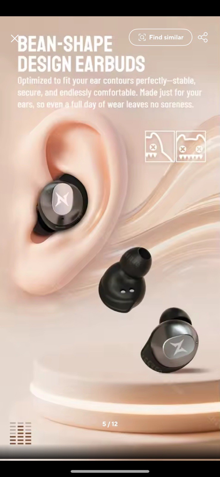 ZOMBIESCAT CyberBean B12 Deep Bass Bluetooth V5.4 Earbuds w/ Hi-Res Audio & ENC