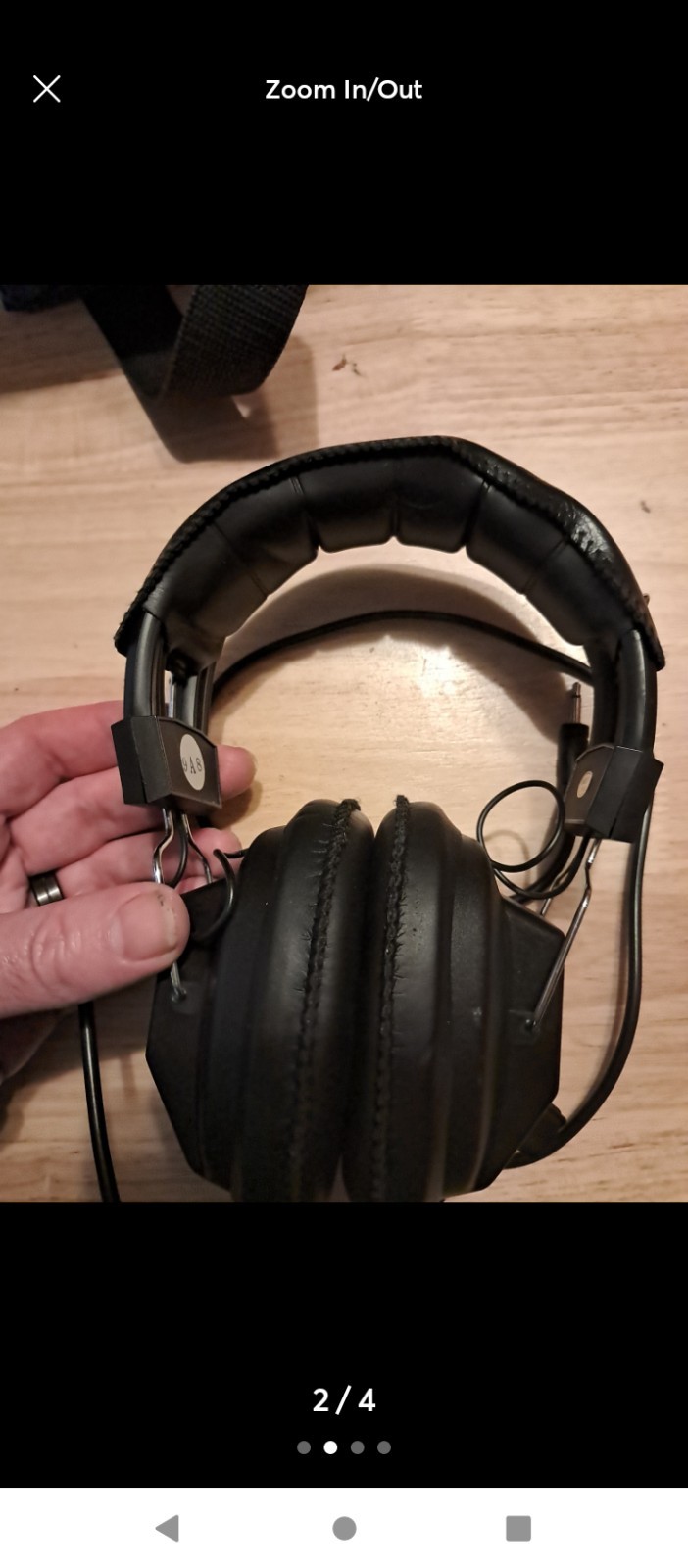 RadioShack PRO-100 Over-Ear Headset Black 3.5mm Volume Control Adjustable