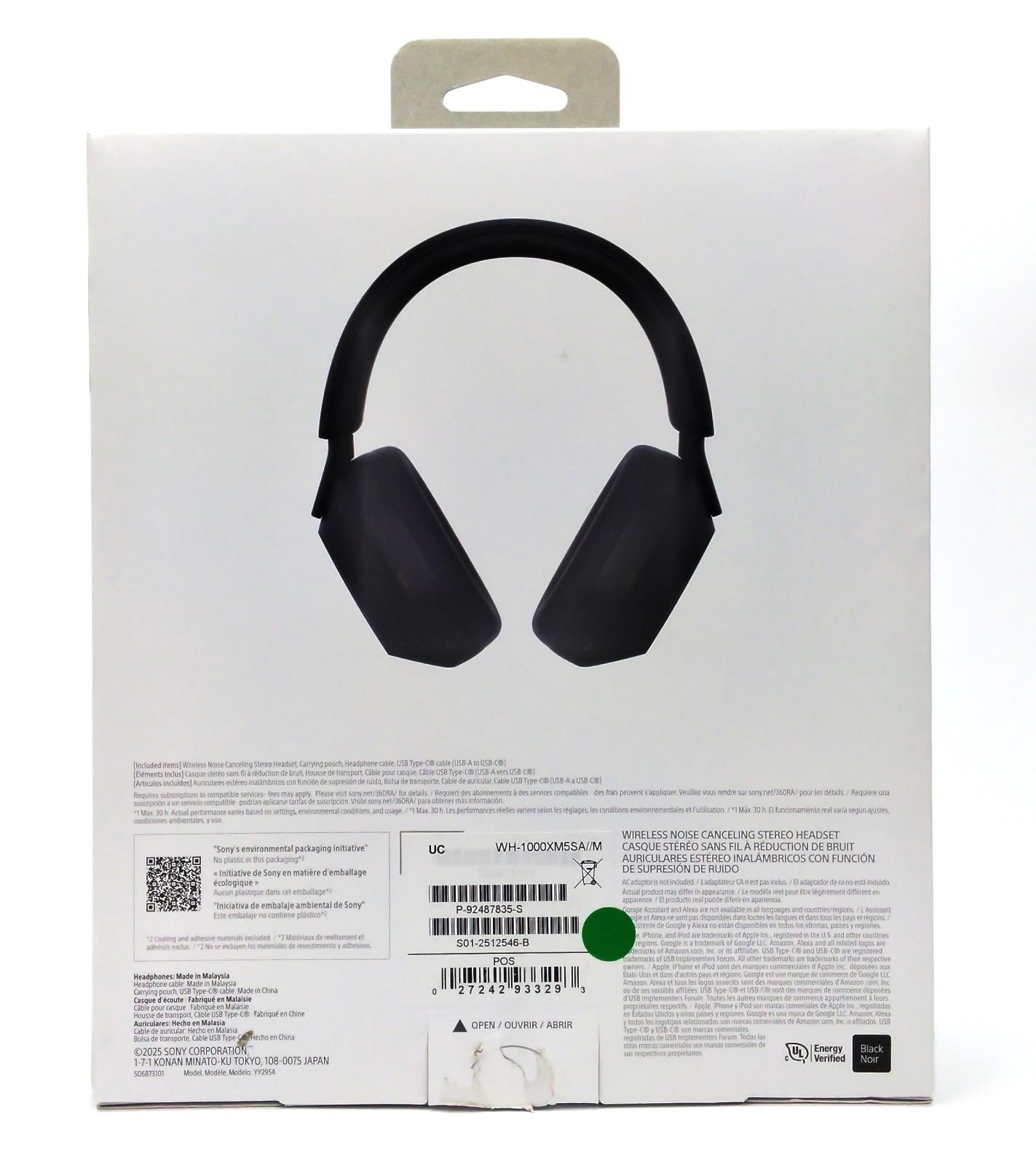 Sony WH-1000XM5SA Wireless Headphones Active Noise-Cancellation Bluetooth Black