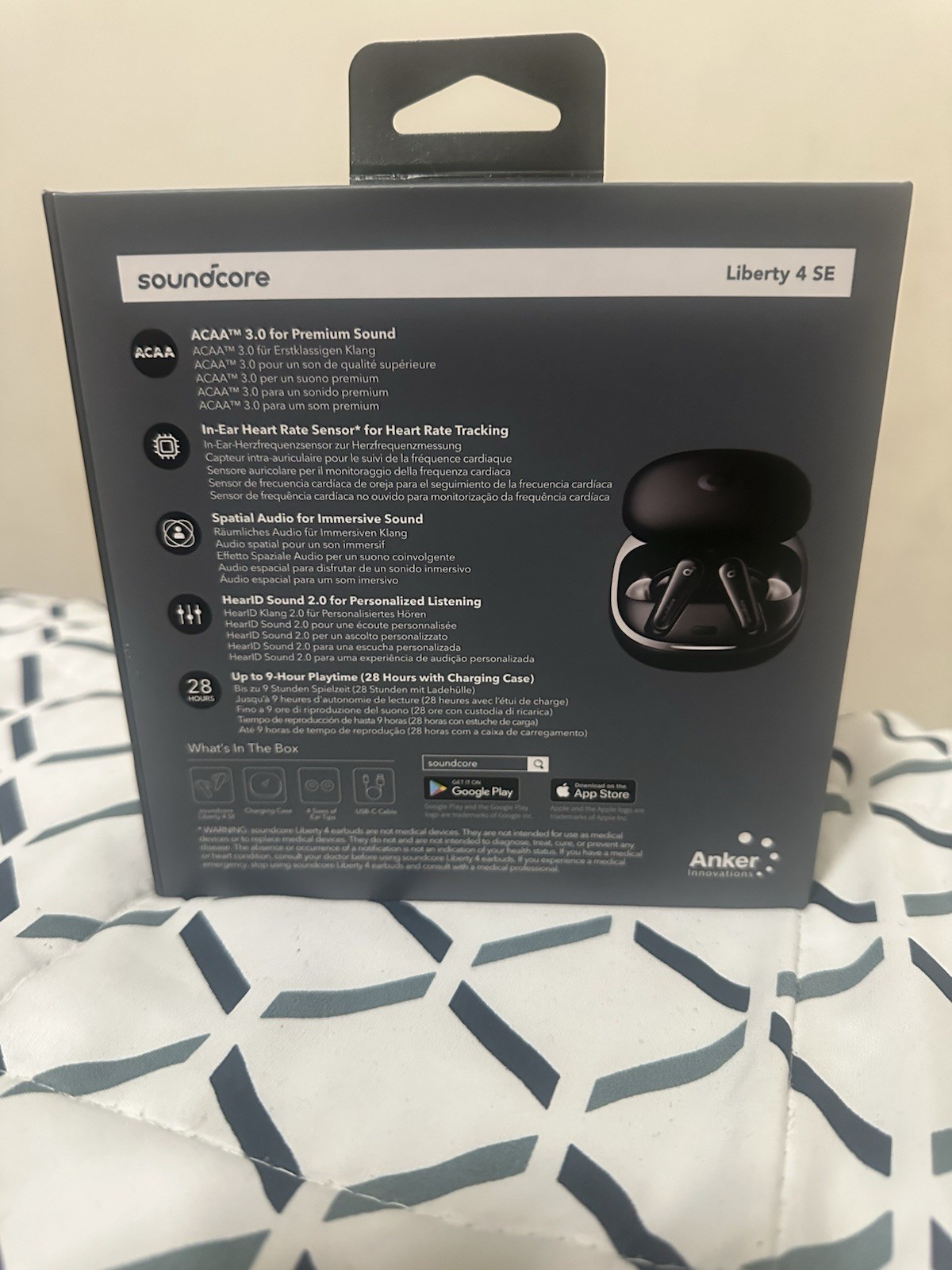 Soundcore by Anker Liberty 4 SE Noise Cancelling Earbuds Retail: $129.99