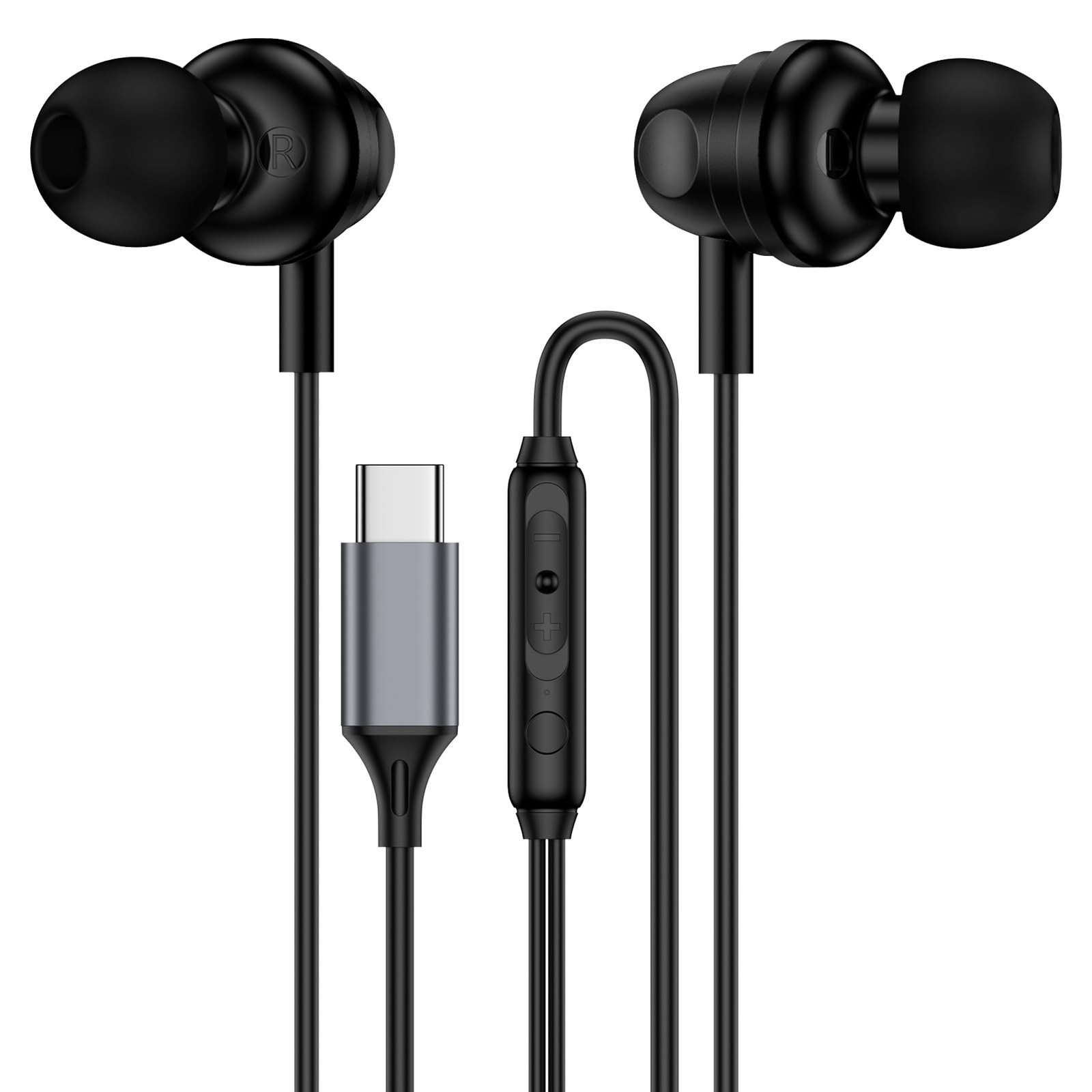Pixel Wired Earbuds USB C for Google 10a,10 Pro Black