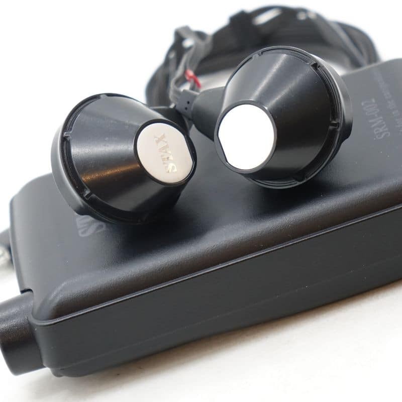 STAX SRS-002 Portable Ear Speaker System Headphones Used High End Audio