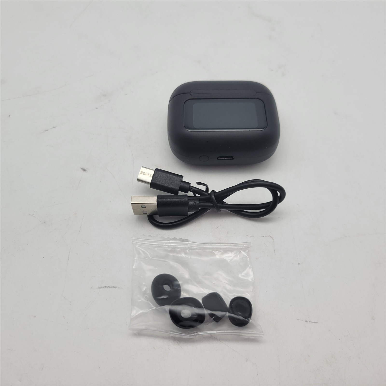 Wireless ANC/ENC Noise Cancelling Earbuds with Smart Touchscreen Case