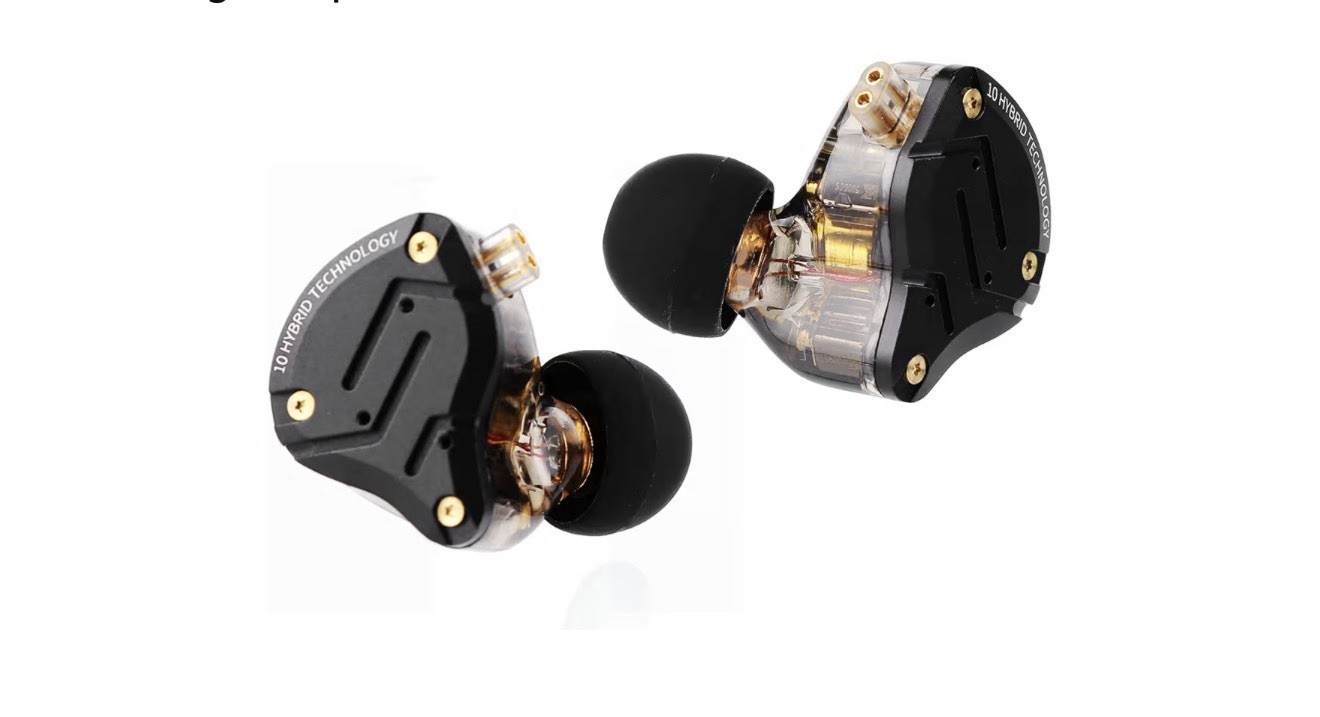 Linsoul KZ ZS10 Pro, 4BA+1DD 5 Driver in Ear Monitor, HiFi Wired Earbuds, No Mic
