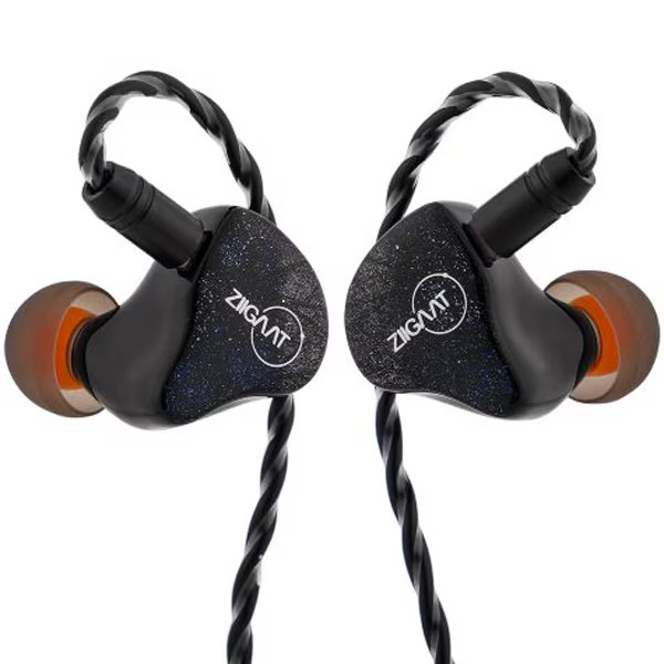 ZiiGaat Lush In-Ear Earphones Hybrid 1DD 4BA Silver Blue ZII012 R87240574