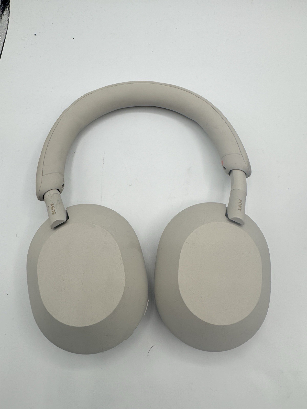 Sony WH-1000XM5 Wireless Noise Canceling Headphones – White/Beige