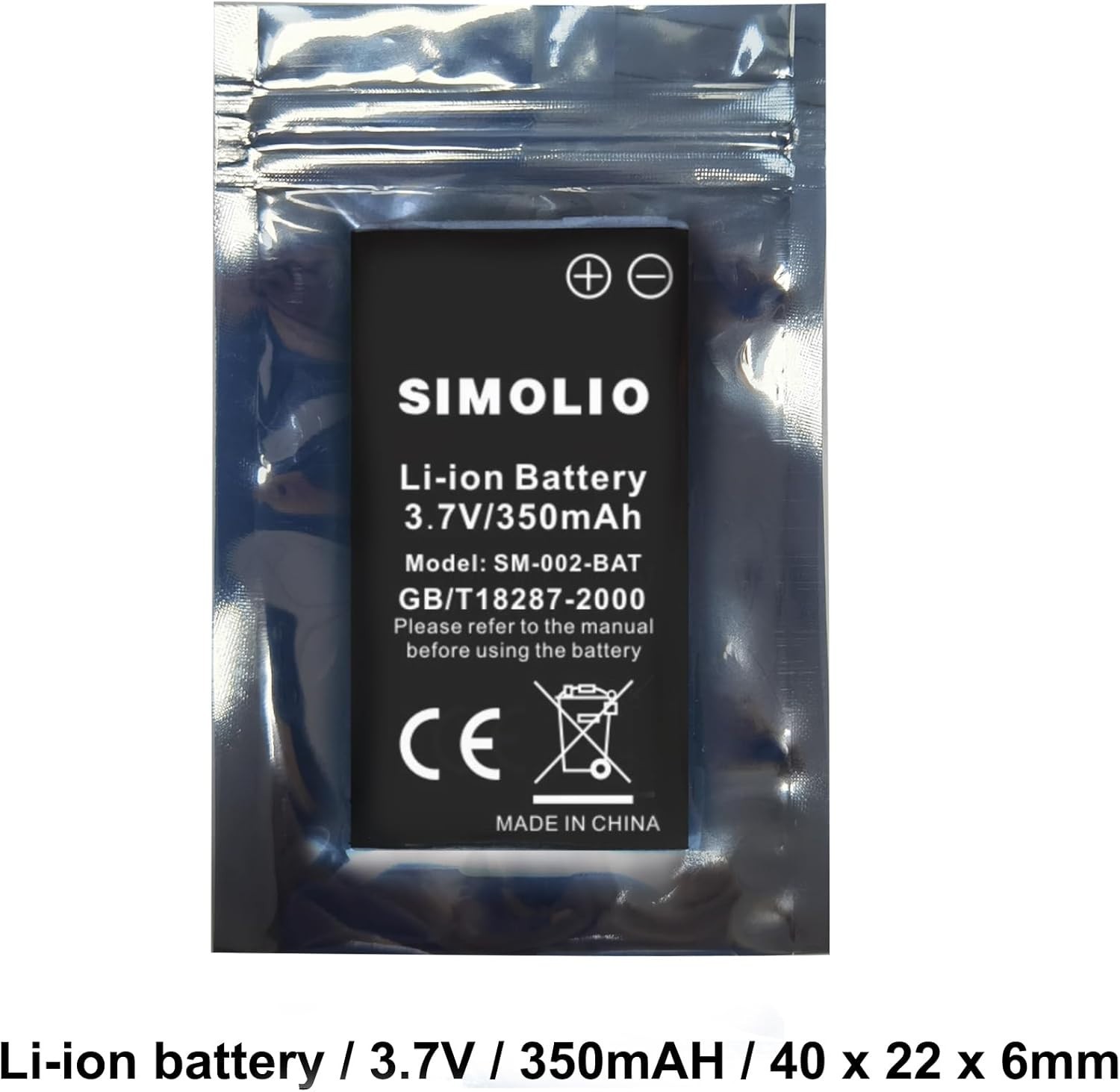 Rechargeable Li-Ion Battery for In-Ear Wireless Headsets – SM Series Compatible