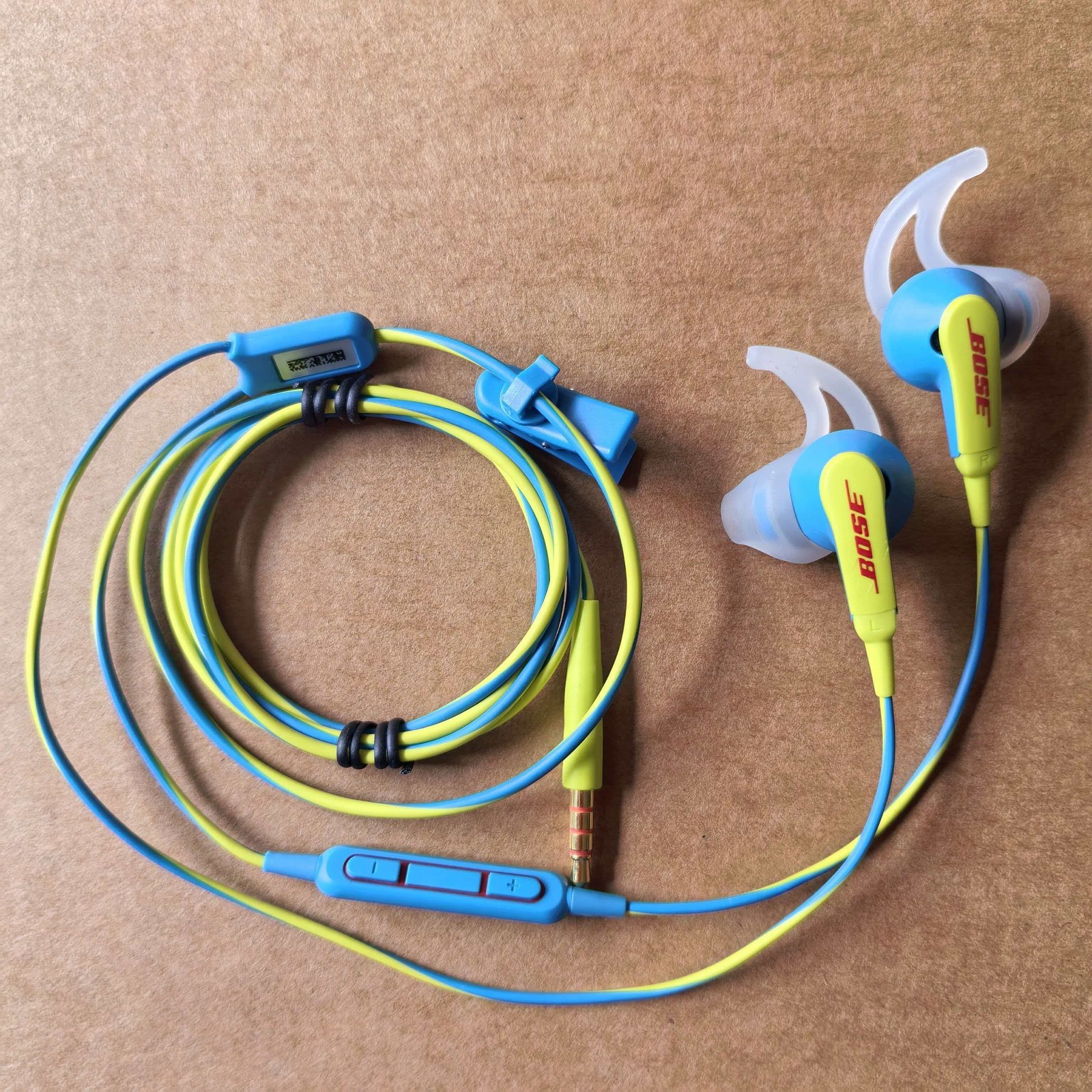 Bose SoundSport In-Ear Headsets Earphones 3.5mm Jack Wired Blue Color-Yellow
