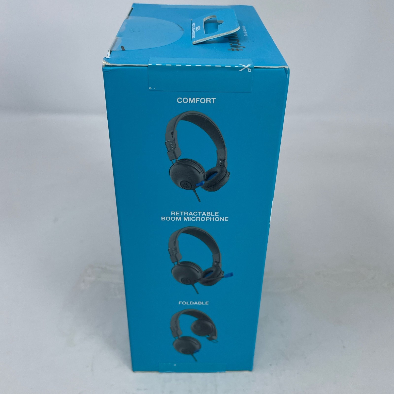 JLab JBuddies Learn Wired Kids Headphones w/ Boom Mic – Gray/Blue