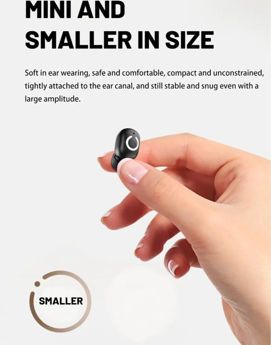 Wireless sports earphone, | Long battery life, Compact, Music, Calls, Gym, Work.