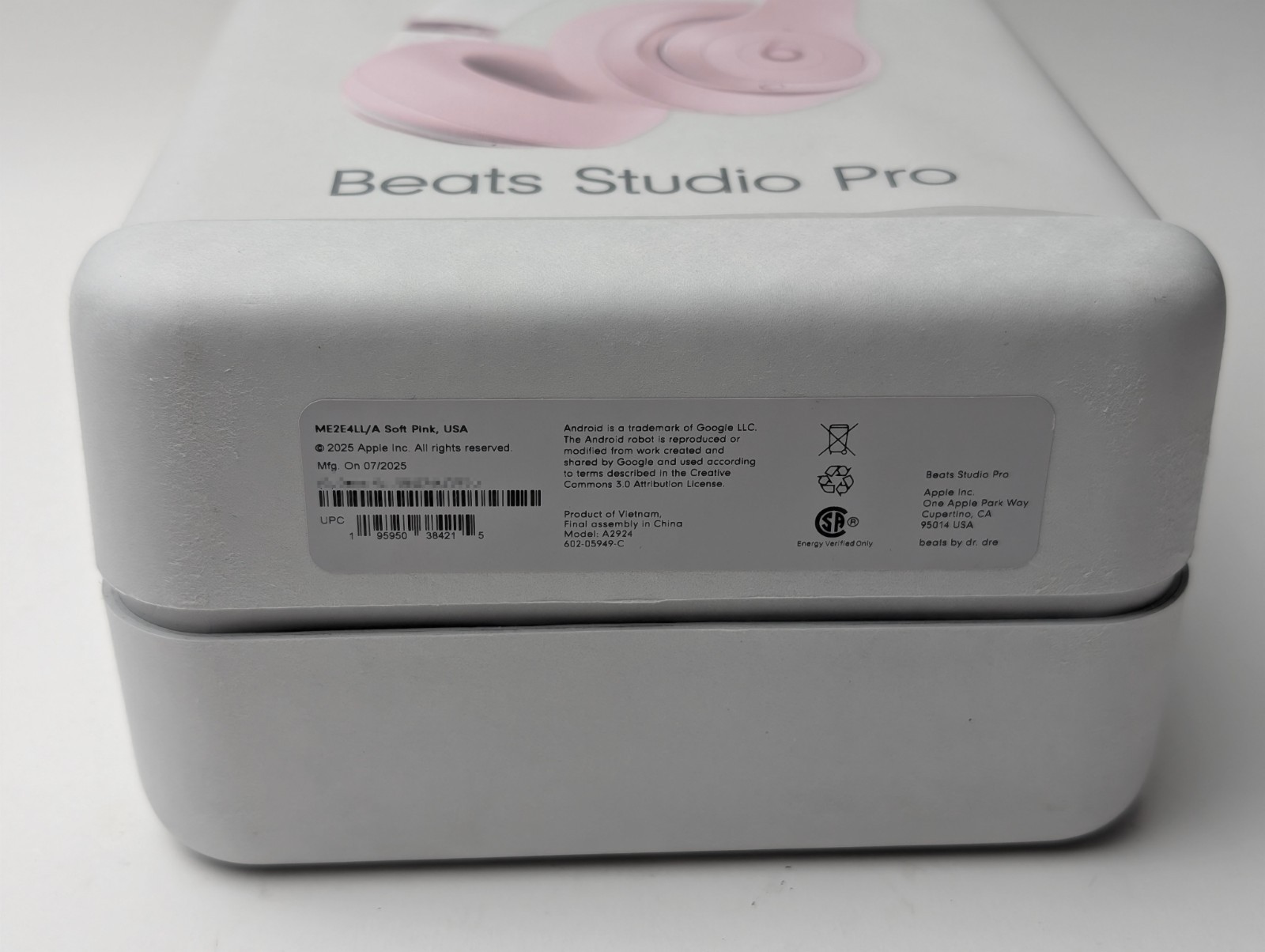 NEW SEALED Beats Studio Pro Wireless Noise Cancelling Headphones Soft Pink A2924