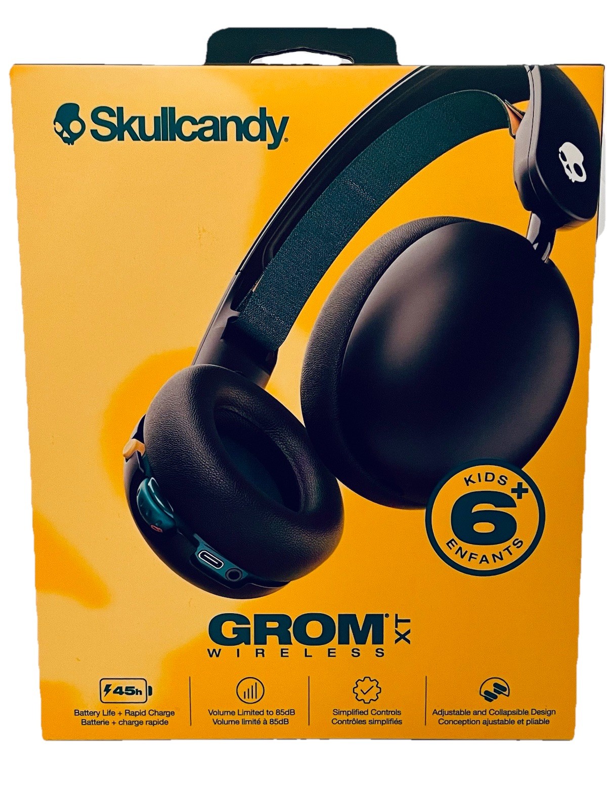 Skullcandy Grom XT Wireless Kid Friendly Headphones Children