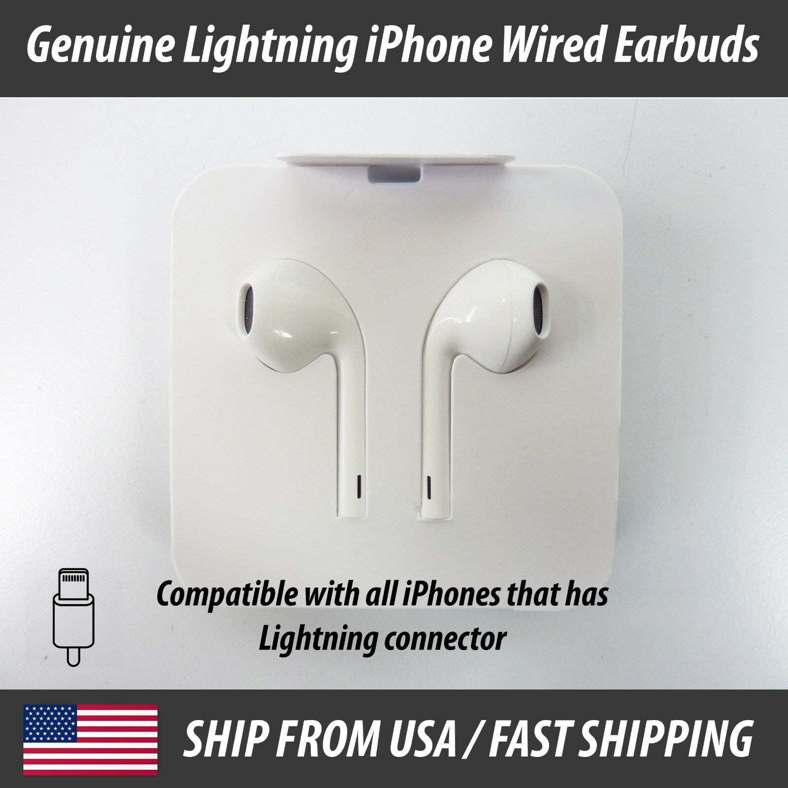 Apple EarPods Lightning Wired Earbuds Headphone For iPhone 5 6 7 8 X 11 12