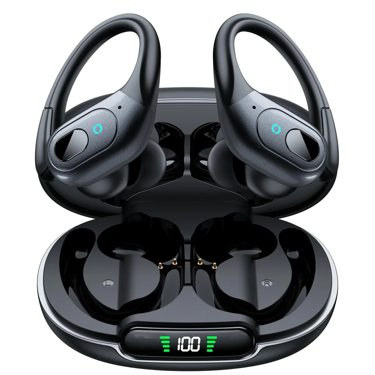 occiam Wireless Clip-On Earbuds Bluetooth Headphones