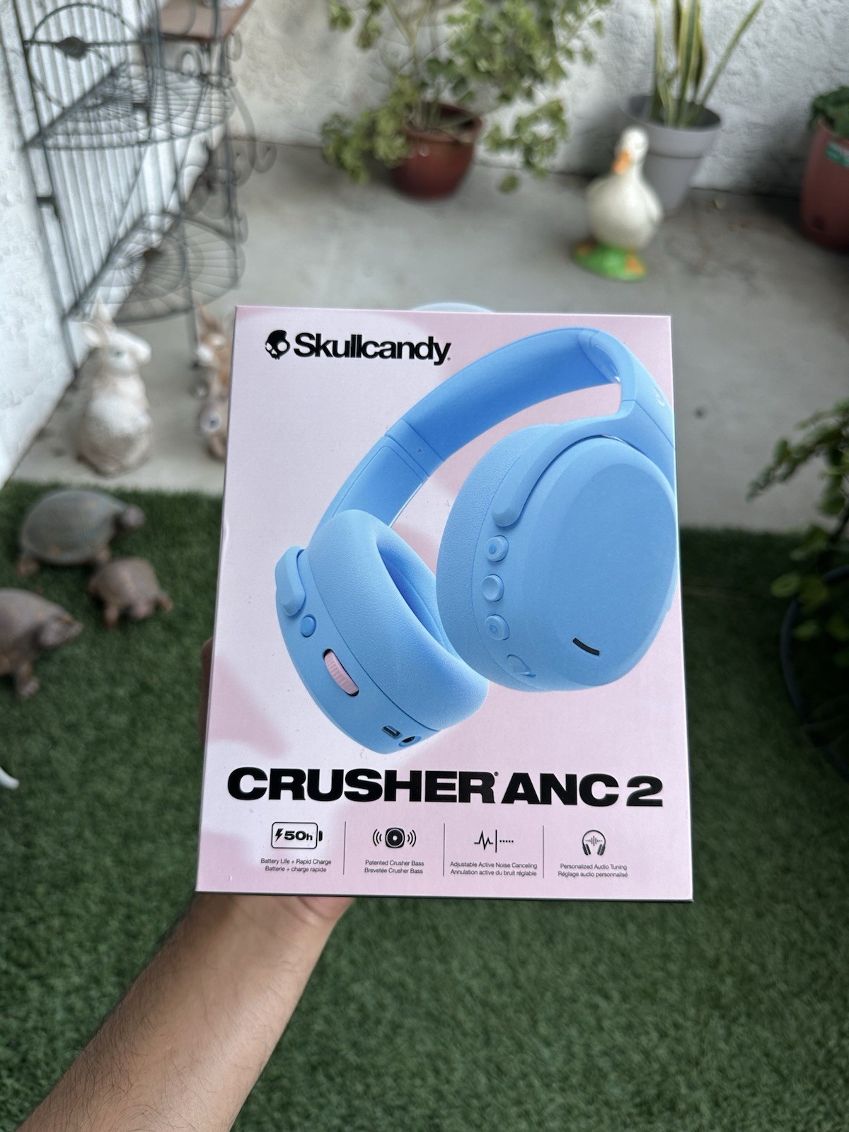 Skullcandy Crusher Anc 2 Over-Ear Wireless Headphones — New Sealed — Light Blue