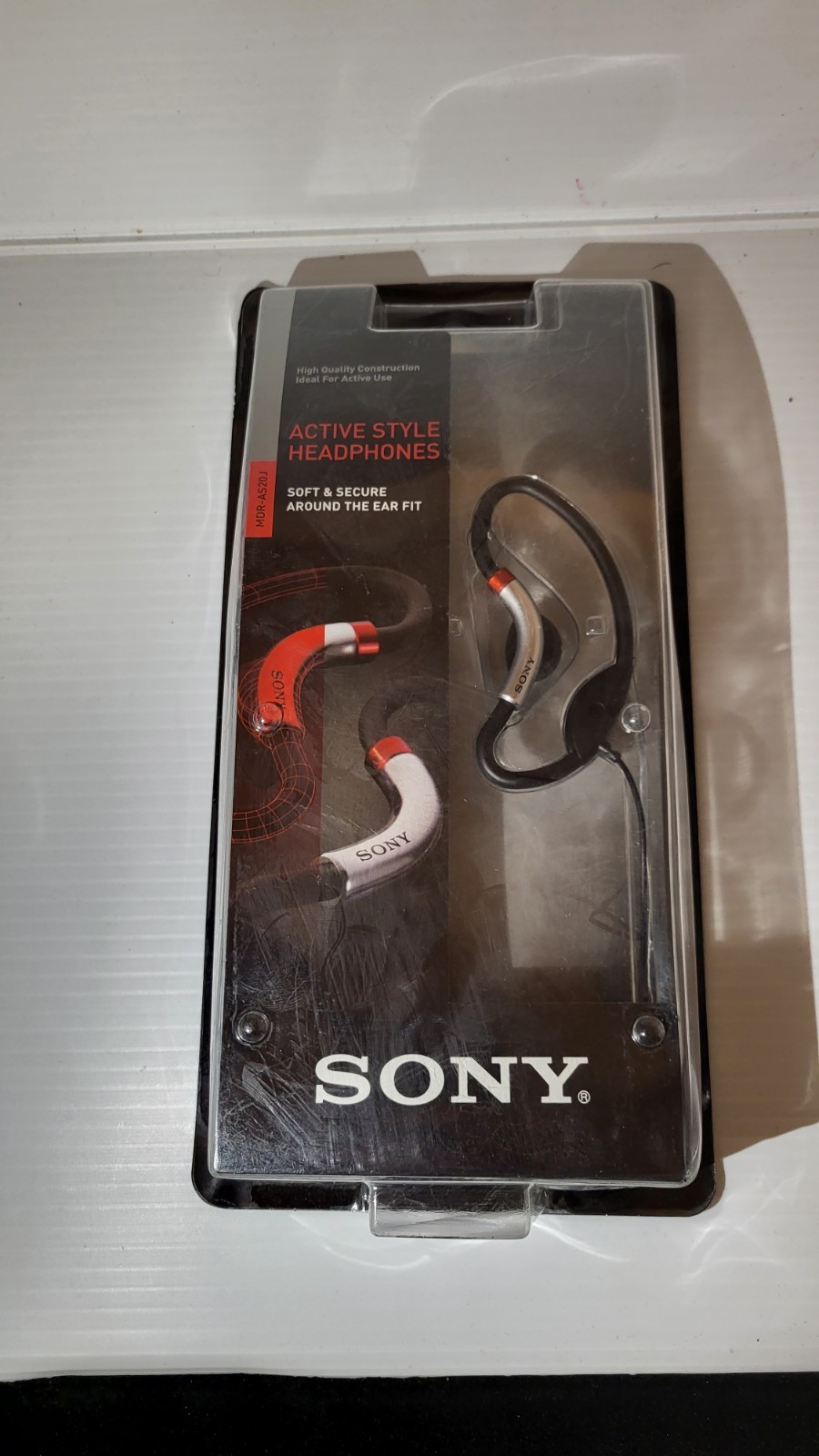 Sony MDR‑AS20J Sport Headphones • New NOS • Active Style Soft Loop Hangers