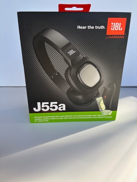 JBL J55a On-Ear Wired Headphones w/ Mic Remote New In Box Black