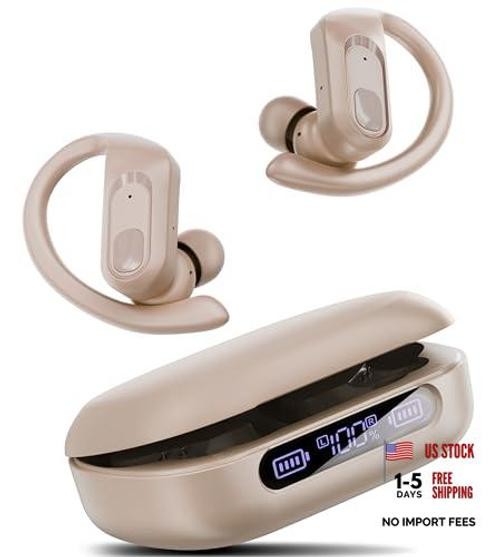 Active Noise Cancelling Wireless Earbuds Bluetooth Headphones Ear Off-white