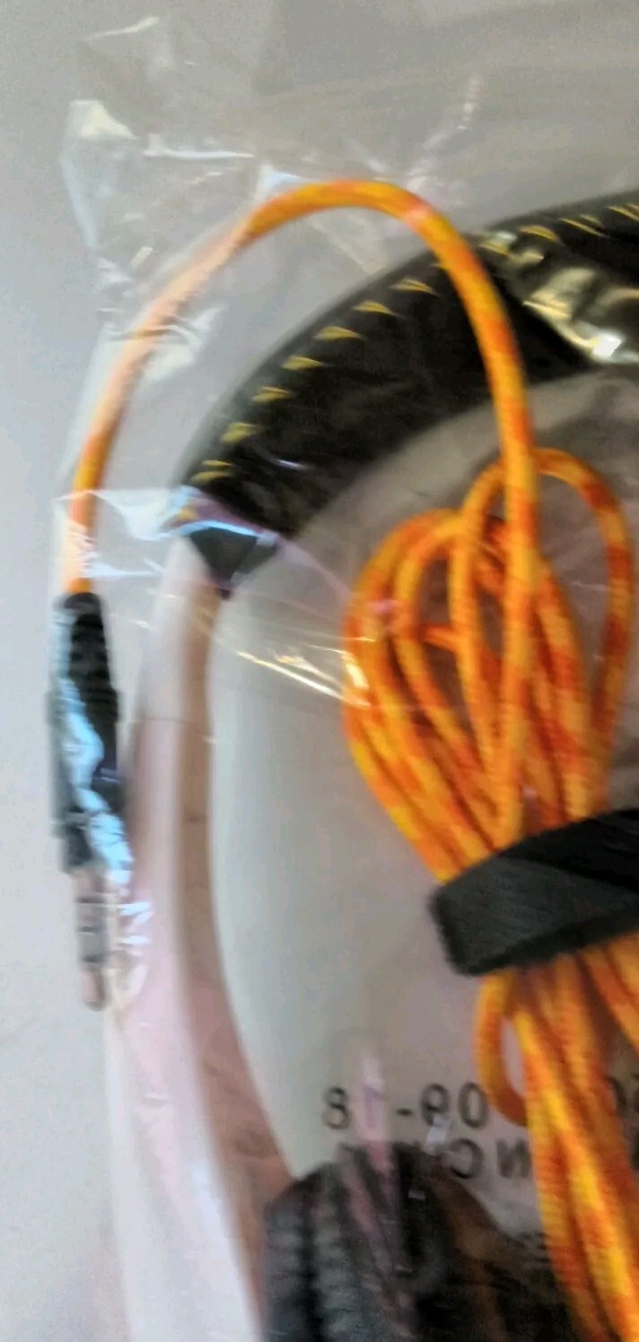 Avid Education AE-36 White/Orange Headset with Noise Cancelling Boom Microphone