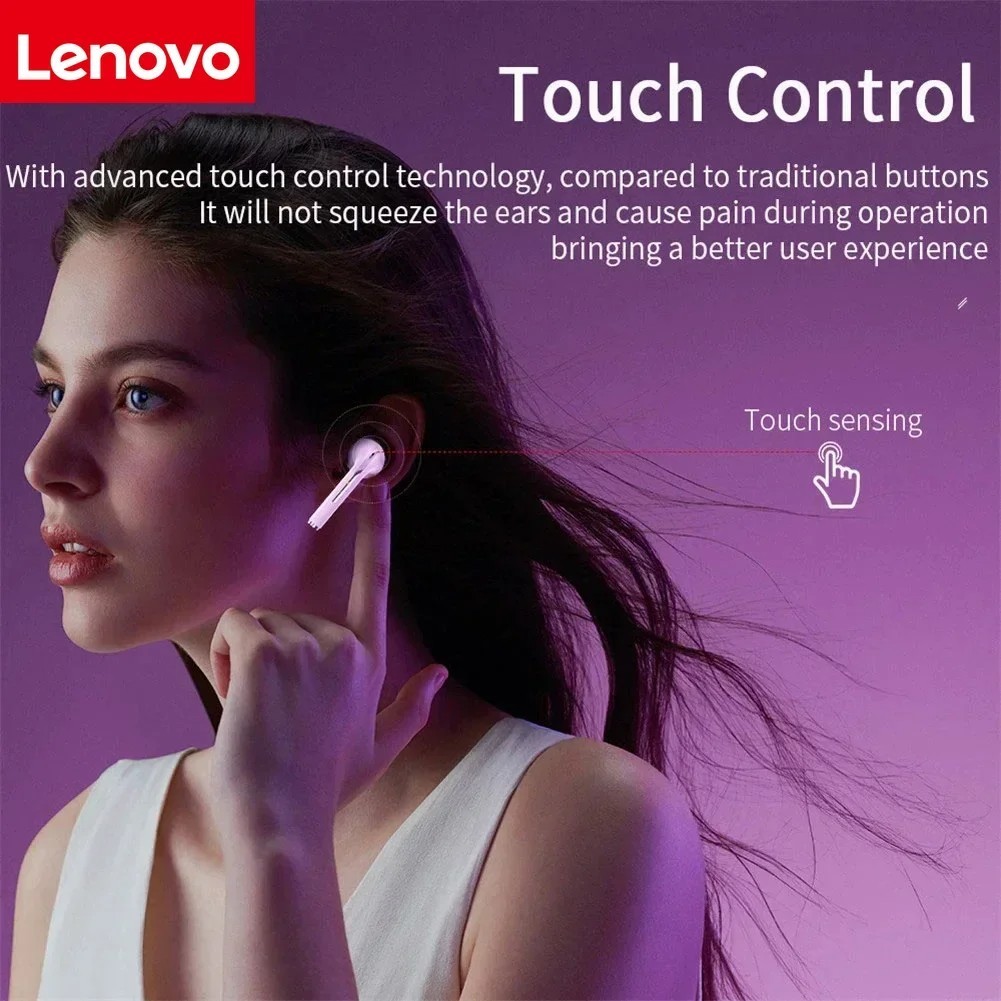 Lenovo J18 Wireless Earphone HiFI In-ear Stereo with Microphone Waterproof Bluet