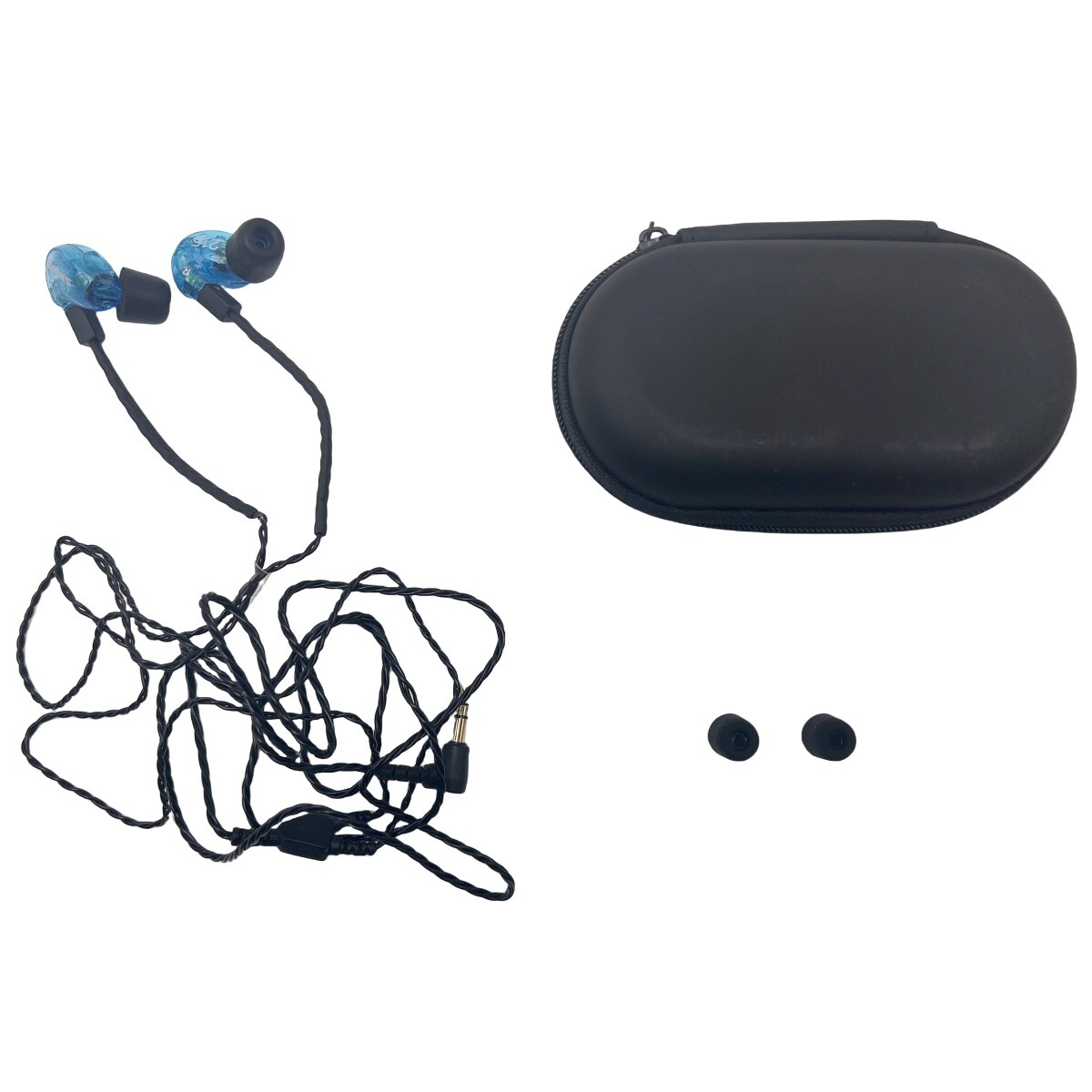Shure SE215K Professional In Ear Monitoring Wired Headphones Blue Earbuds