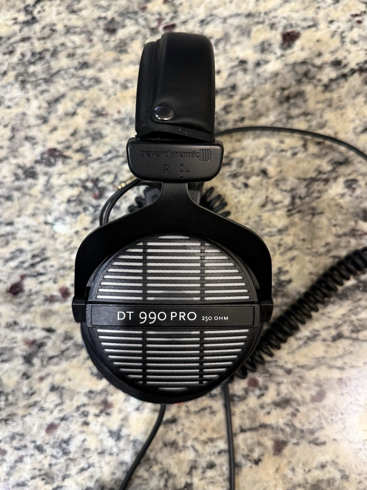 beyerdynamic DT 990 PRO 250 Ohm Wired Over-Ear Coiled Cable Headphones Black