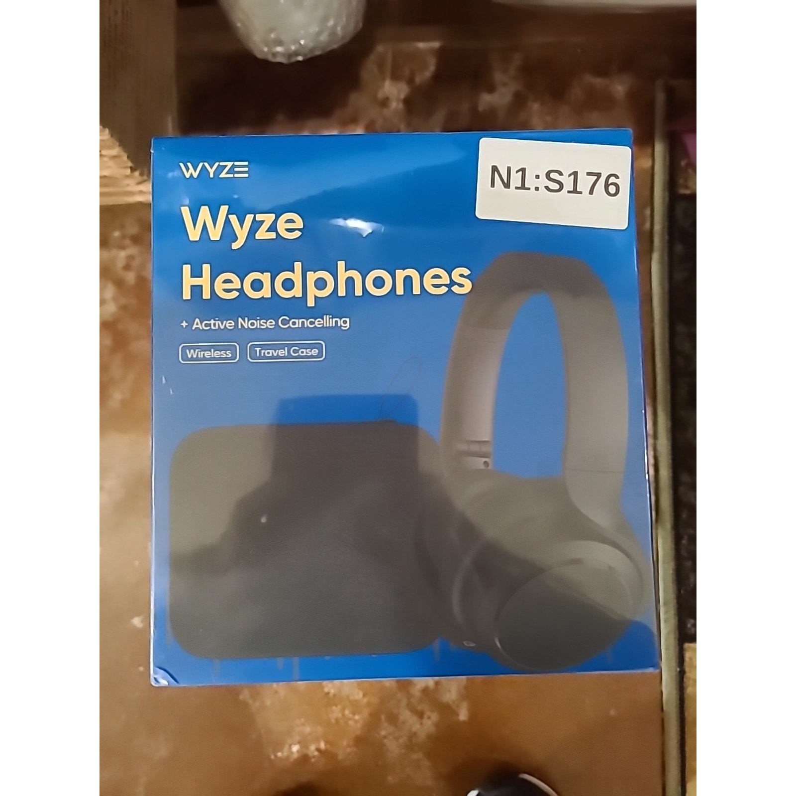 New Wyze Headphones Active Noise Cancellation Headphones Black WNCH1