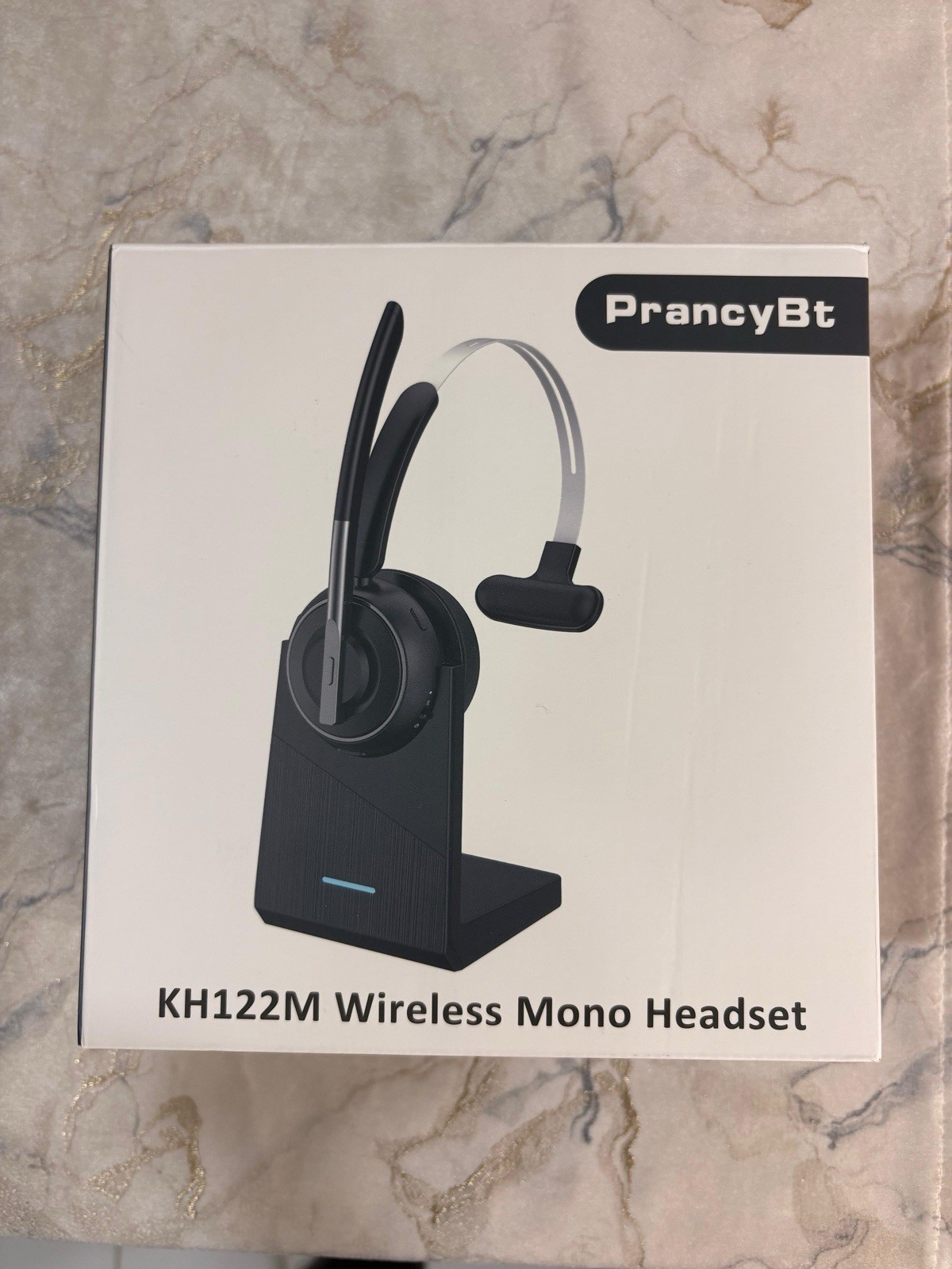 PrancyBt KH122M Bluetooth Wireless Headset with Charging Base – Open Box