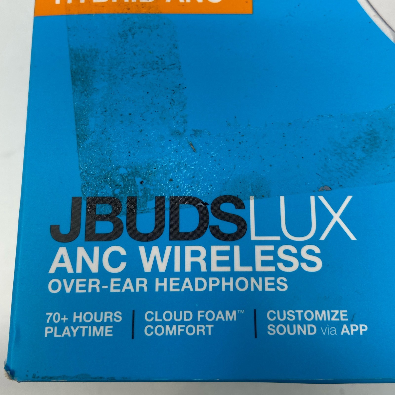 JLab JBuds Lux ANC Wireless Over-Ear Headphones Cloud White