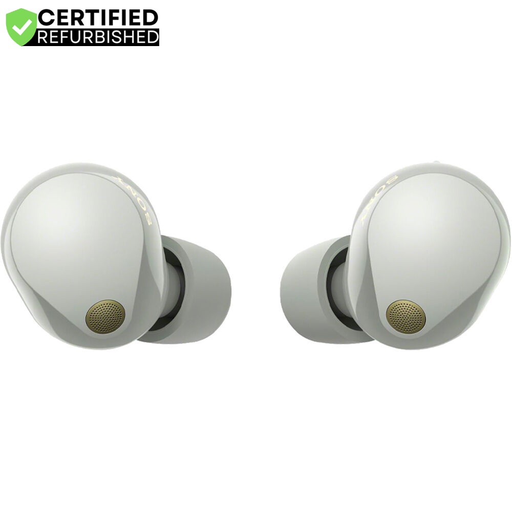 Sony Noise Canceling Truly Wireless Earbuds Silver with 2 Year Warranty