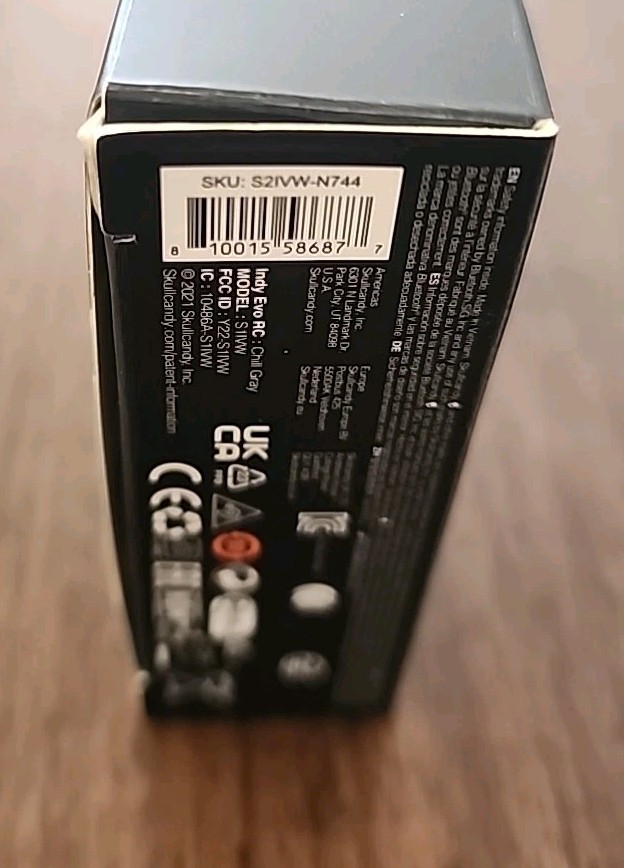 Skullcandy Indy Evo In-Ear Wireless Headphones Earbuds – Gray (S2IVW-N744)
