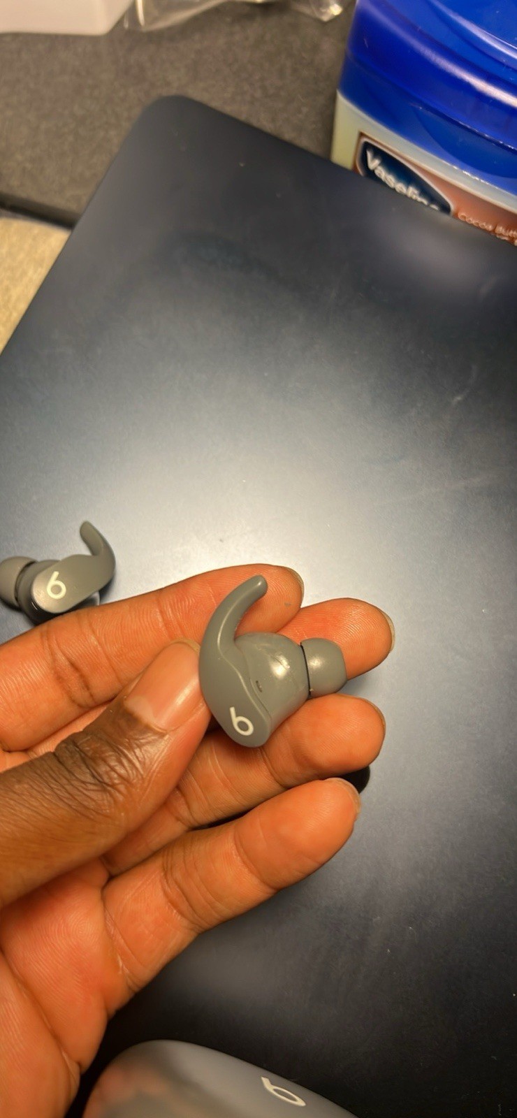 The ear buds are 2 years old in very good condition. Sounds quality works great