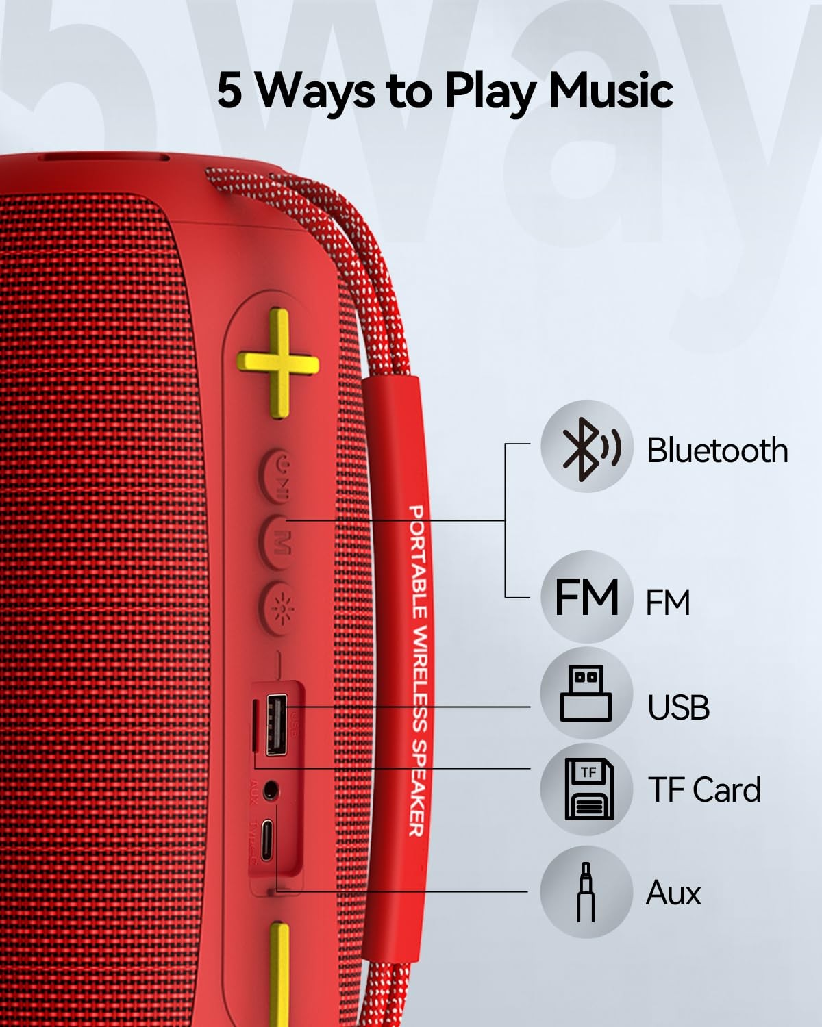 Portable Bluetooth Speaker with Light, Waterproof Karaoke Machine for Adults …