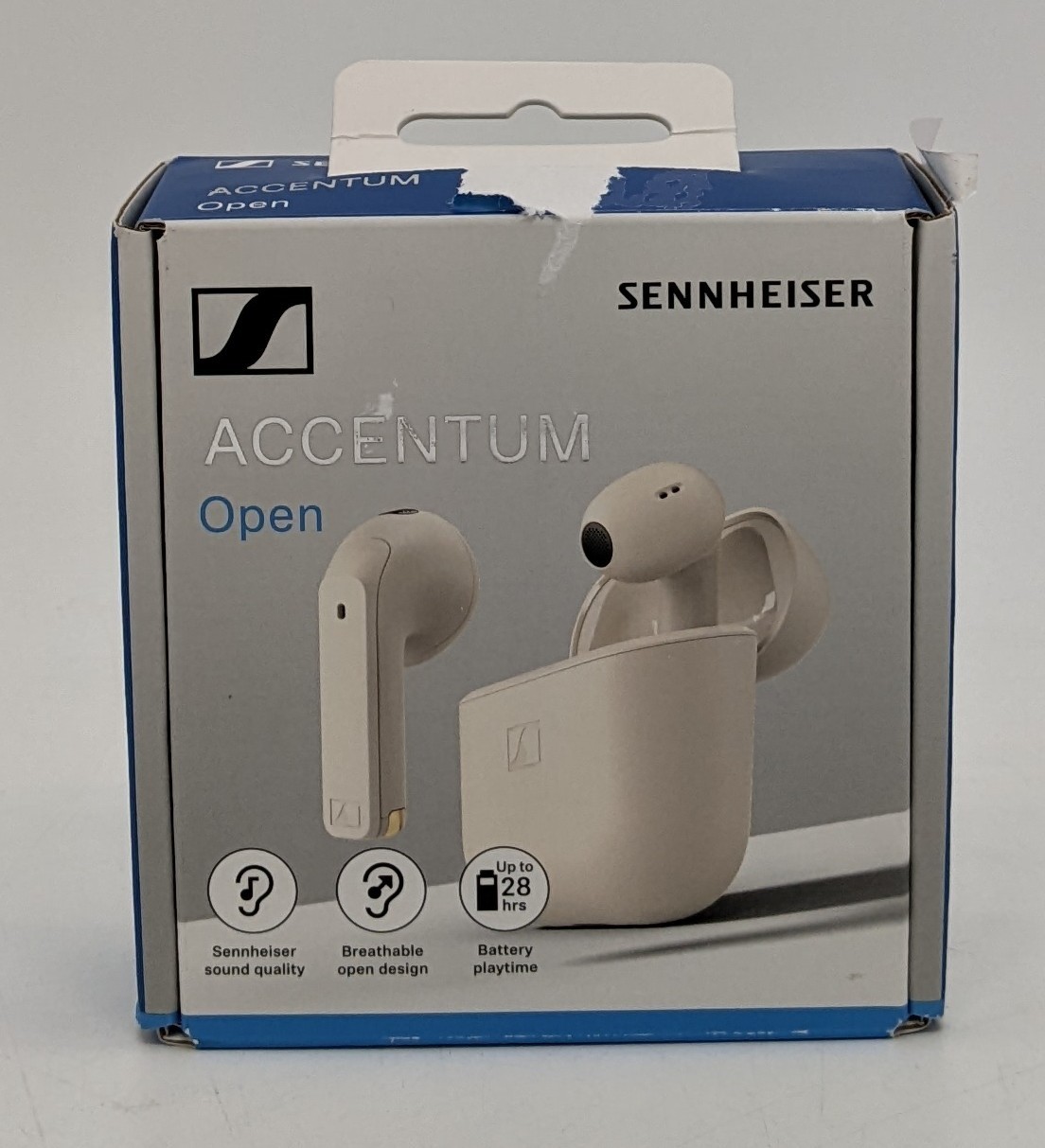 Sennheiser ACCENTUM Open Wireless Earbuds – Cream