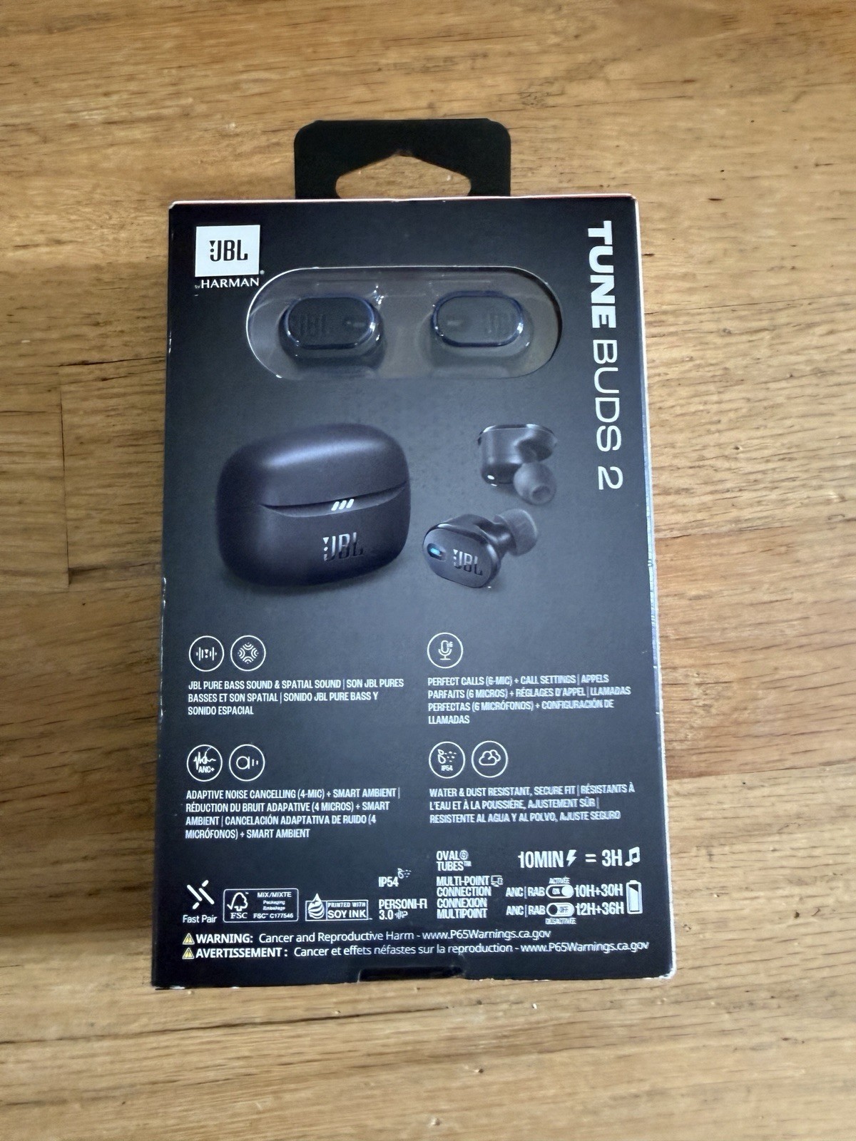 New JBL Tune Buds 2 True Wireless Noise Cancelling Earbuds 2025 Black Bluetooth