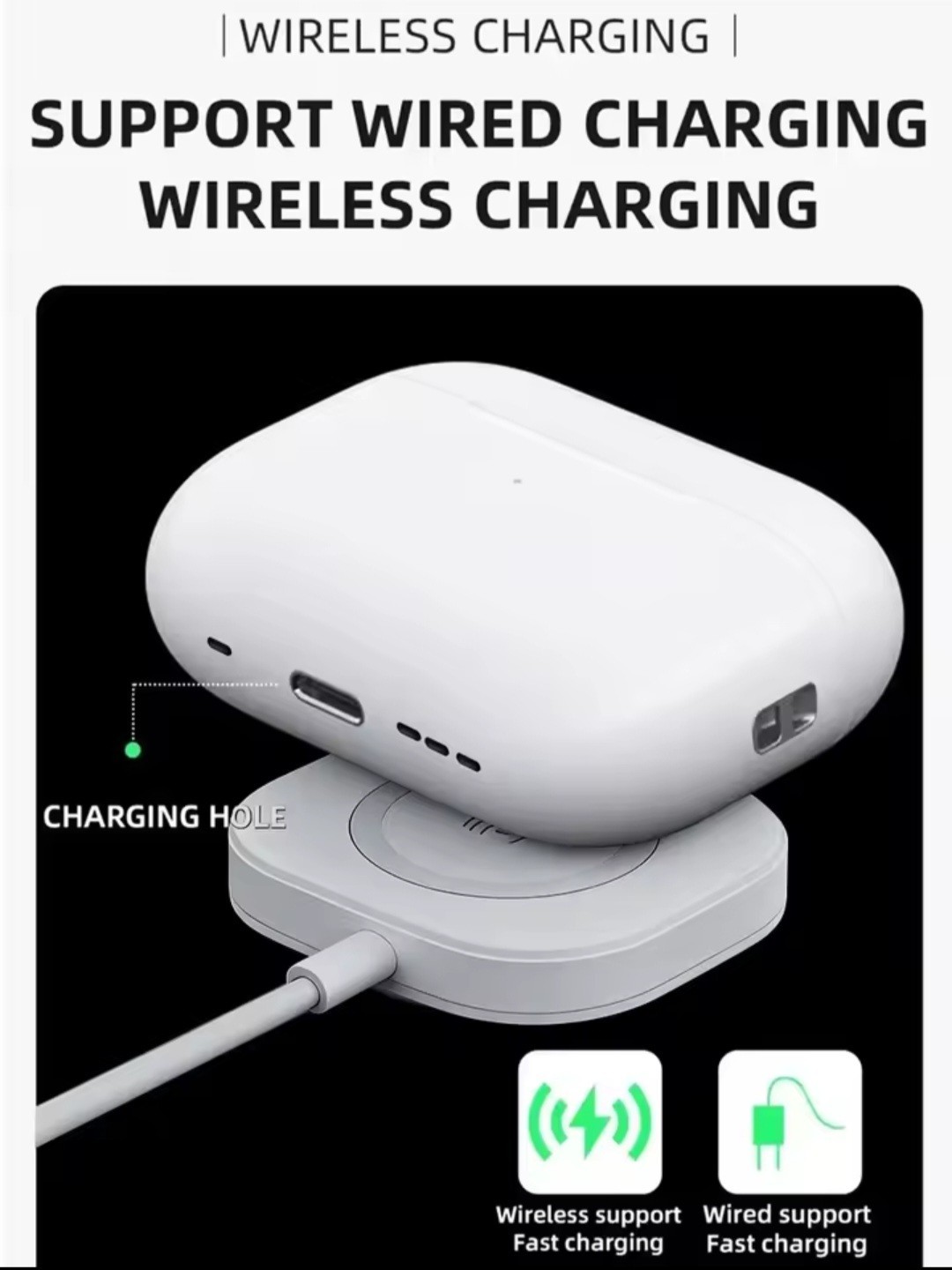 Wireless Bluetooth 5.3 Earbuds, Touch Control, 9mm Driver, White