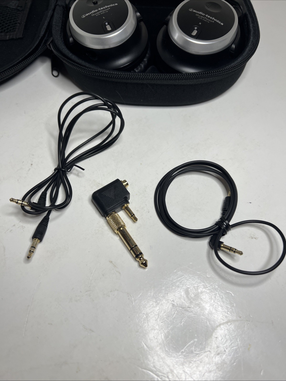 Audio-Technica ATH-ANC7B QuietPoint Headphones Active Noise Cancelling -Tested