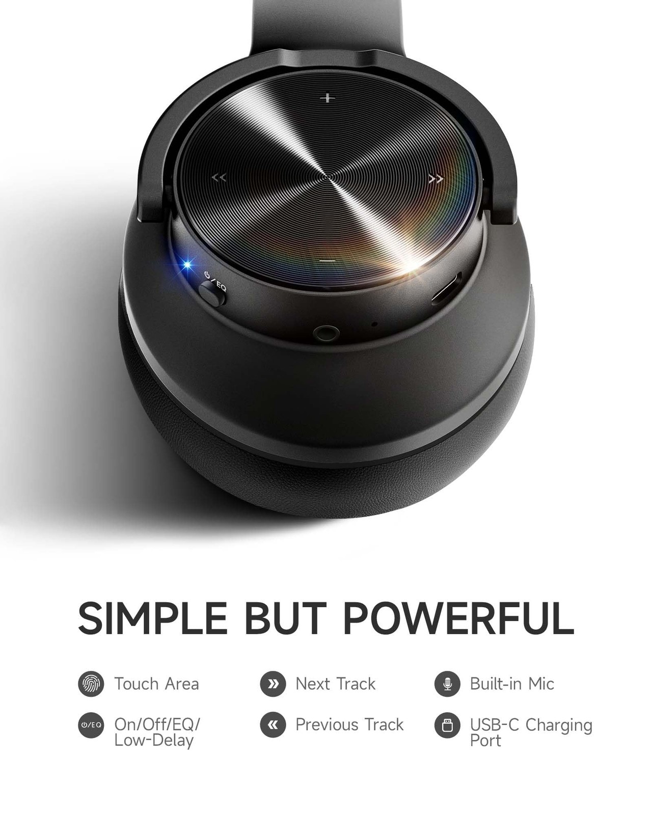 Picun B8 Bluetooth Headphones, 120H Playtime Headphone Wireless Bluetooth wit…